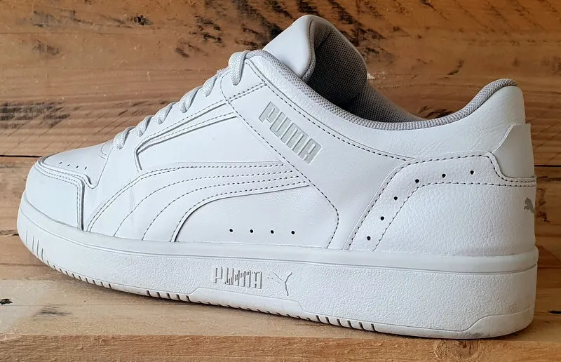 Puma Rebound Joy Low Leather Trainers UK10/US11/EU44.5 380747-02 Triple White