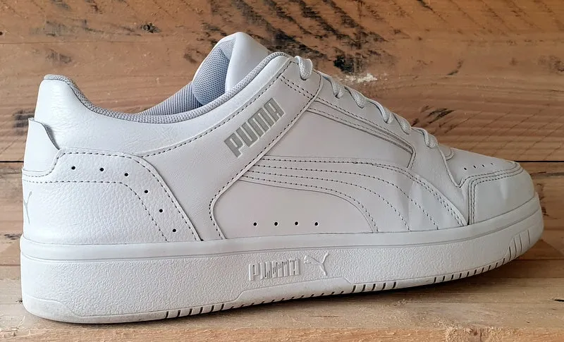 Puma Rebound Joy Low Leather Trainers UK10/US11/EU44.5 380747-02 Triple White