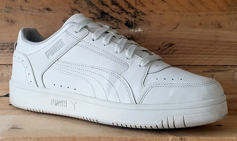 Puma Rebound Joy Low Leather Trainers UK10/US11/EU44.5 380747-02 Triple White