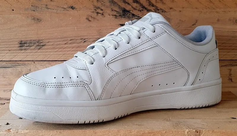 Puma Rebound Joy Low Leather Trainers UK10/US11/EU44.5 380747-02 Triple White