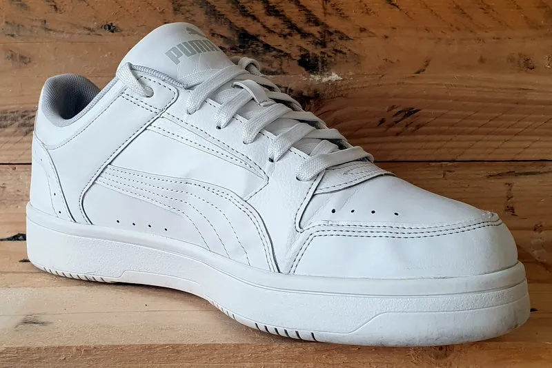Puma Rebound Joy Low Leather Trainers UK10/US11/EU44.5 380747-02 Triple White