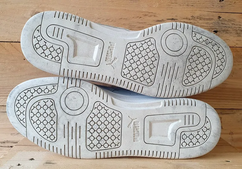 Puma Rebound Joy Low Leather Trainers UK10/US11/EU44.5 380747-02 Triple White