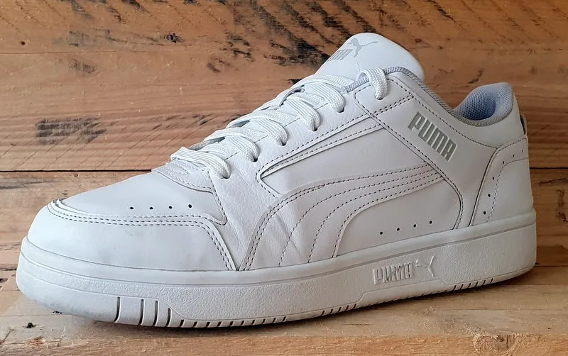 Puma Rebound Joy Low Leather Trainers UK10/US11/EU44.5 380747-02 Triple White