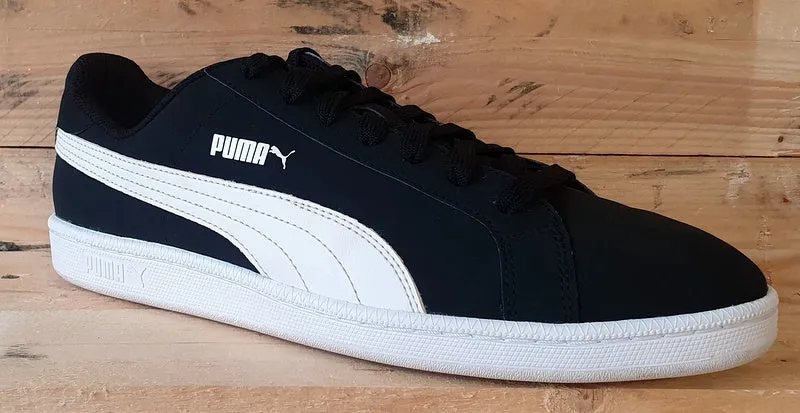 Puma Smash Buck Low Leather Trainers UK10/US11/EU44.5 356753 02 Black/White