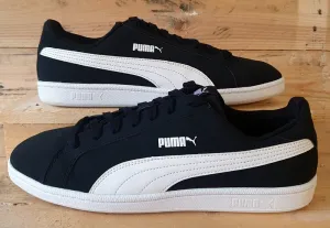 Puma Smash Buck Low Leather Trainers UK10/US11/EU44.5 356753 02 Black/White