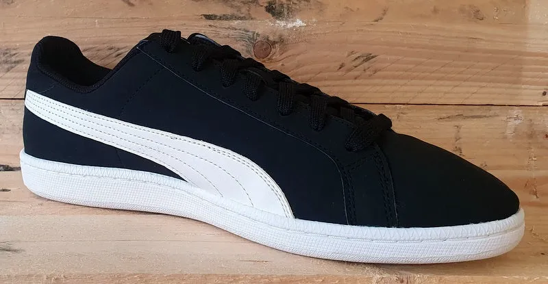Puma Smash Buck Low Leather Trainers UK10/US11/EU44.5 356753 02 Black/White