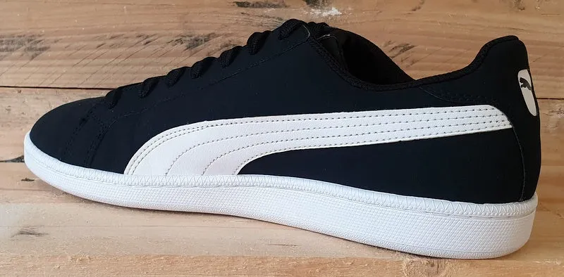 Puma Smash Buck Low Leather Trainers UK10/US11/EU44.5 356753 02 Black/White