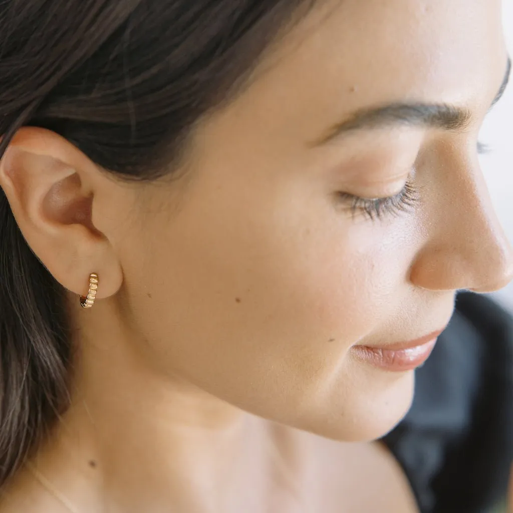 Rosa Ribbed Hoops