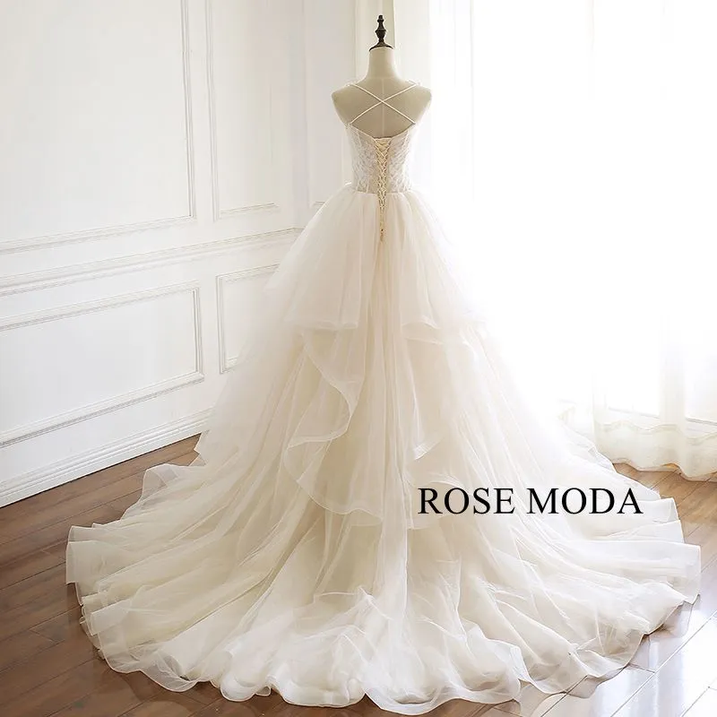 Rosemoda Ball Gown Wedding Dress With Horsehair Trim