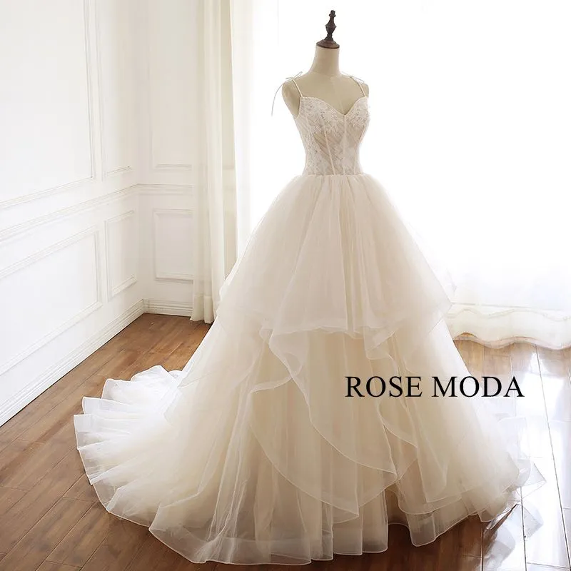 Rosemoda Ball Gown Wedding Dress With Horsehair Trim