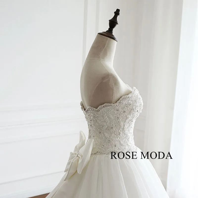 Rosemoda Vintage Lace Ball Gown Wedding Dress