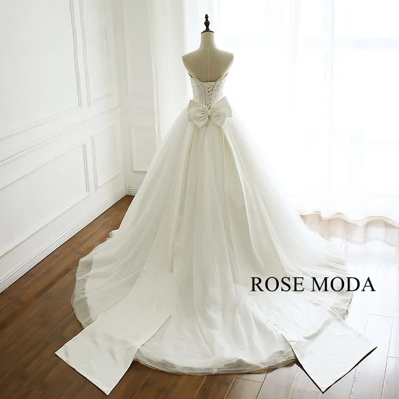 Rosemoda Vintage Lace Ball Gown Wedding Dress