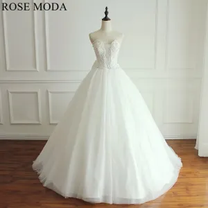 Rosemoda Vintage Lace Ball Gown Wedding Dress
