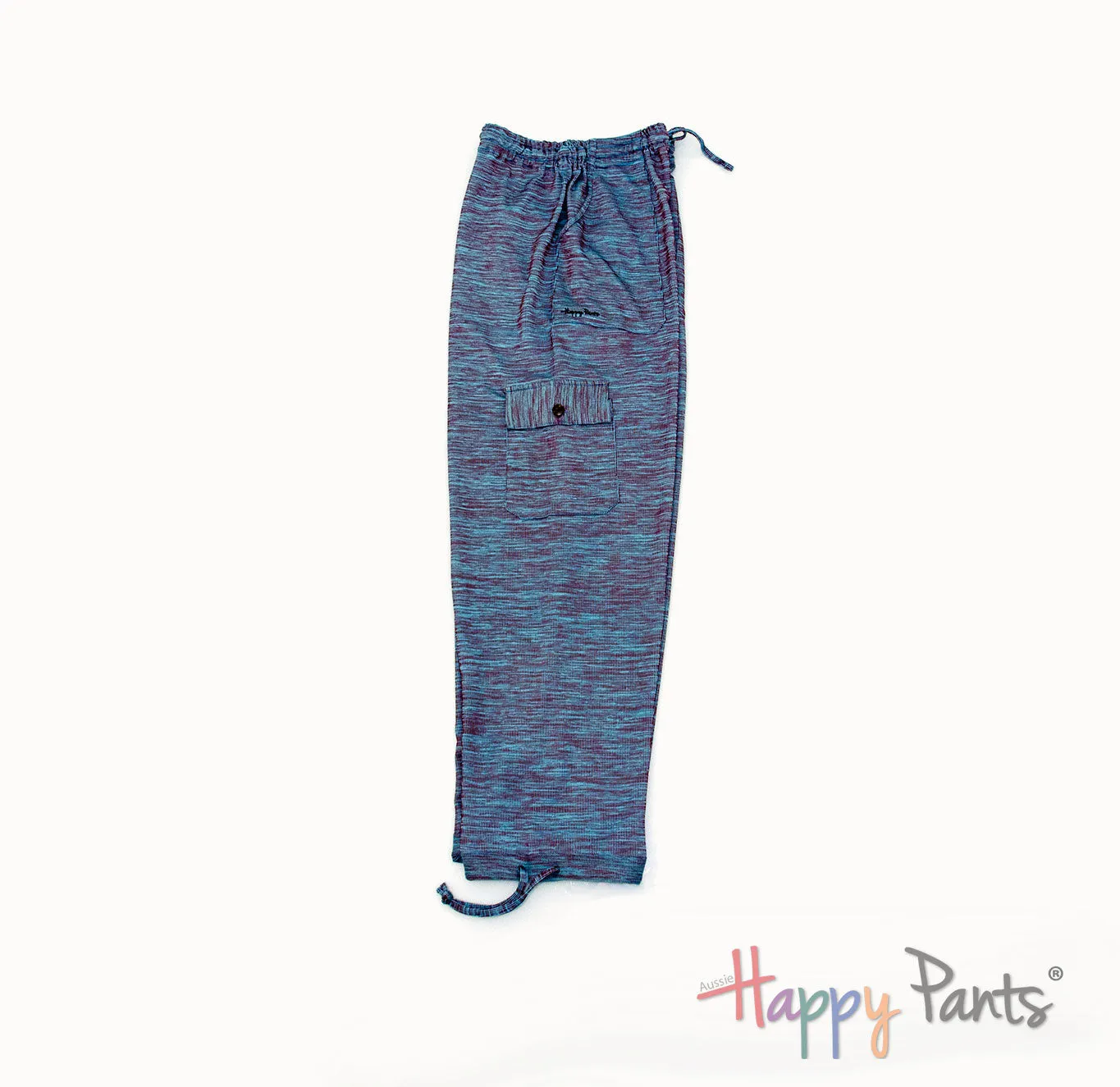 Sea Breeze Blue Men Happy Pants