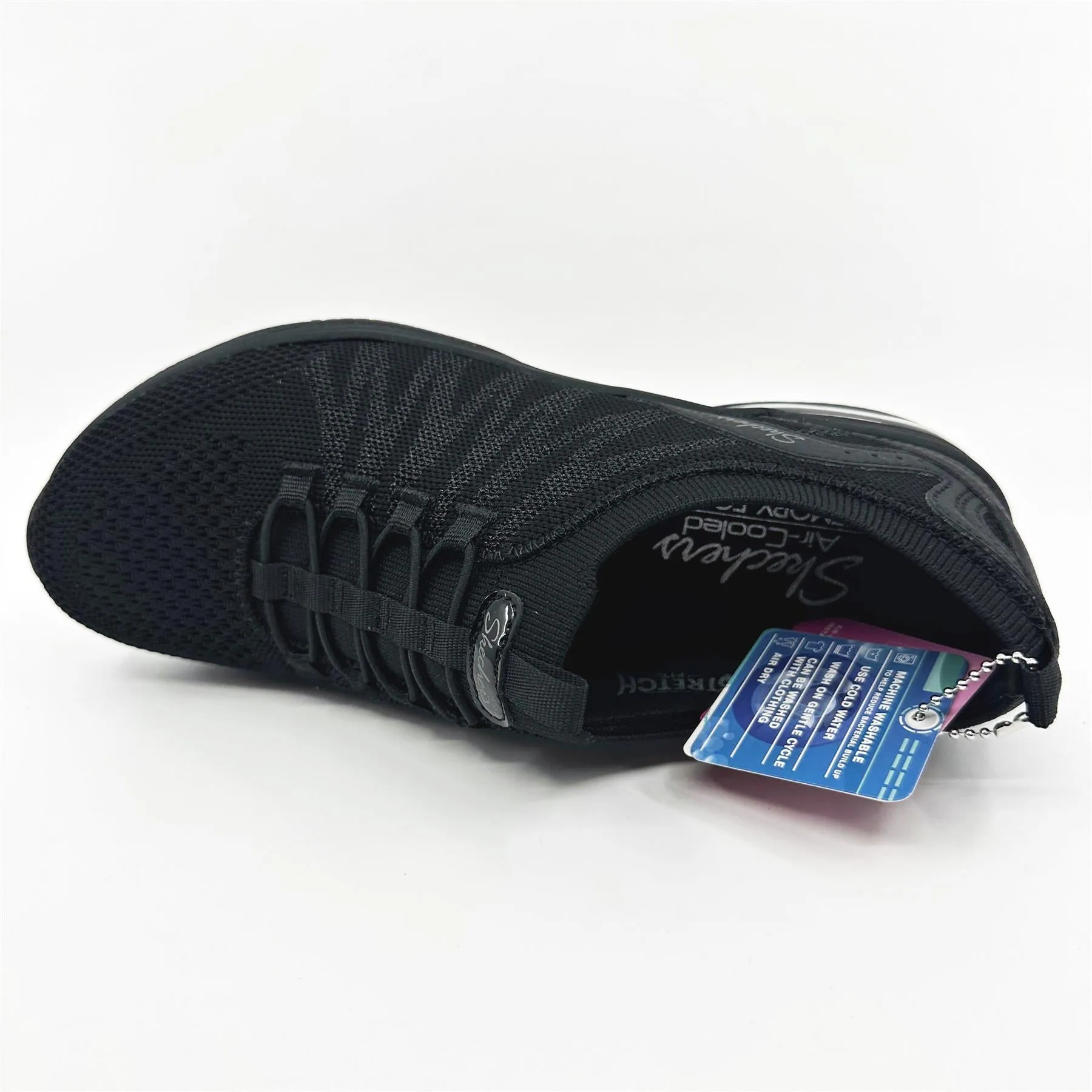Skechers Active Air Black Womens  Slip On Sneakers