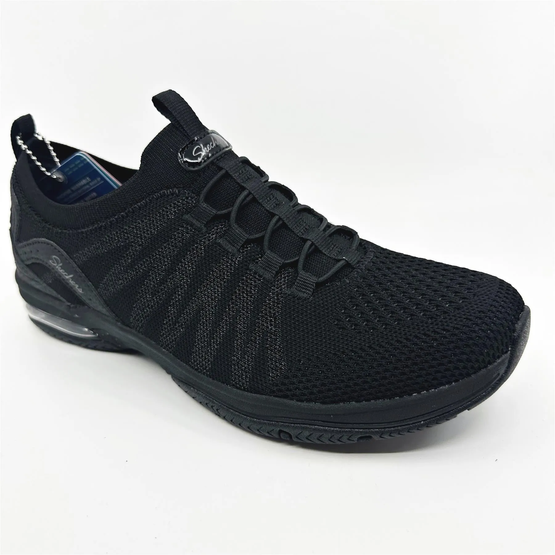 Skechers Active Air Black Womens  Slip On Sneakers