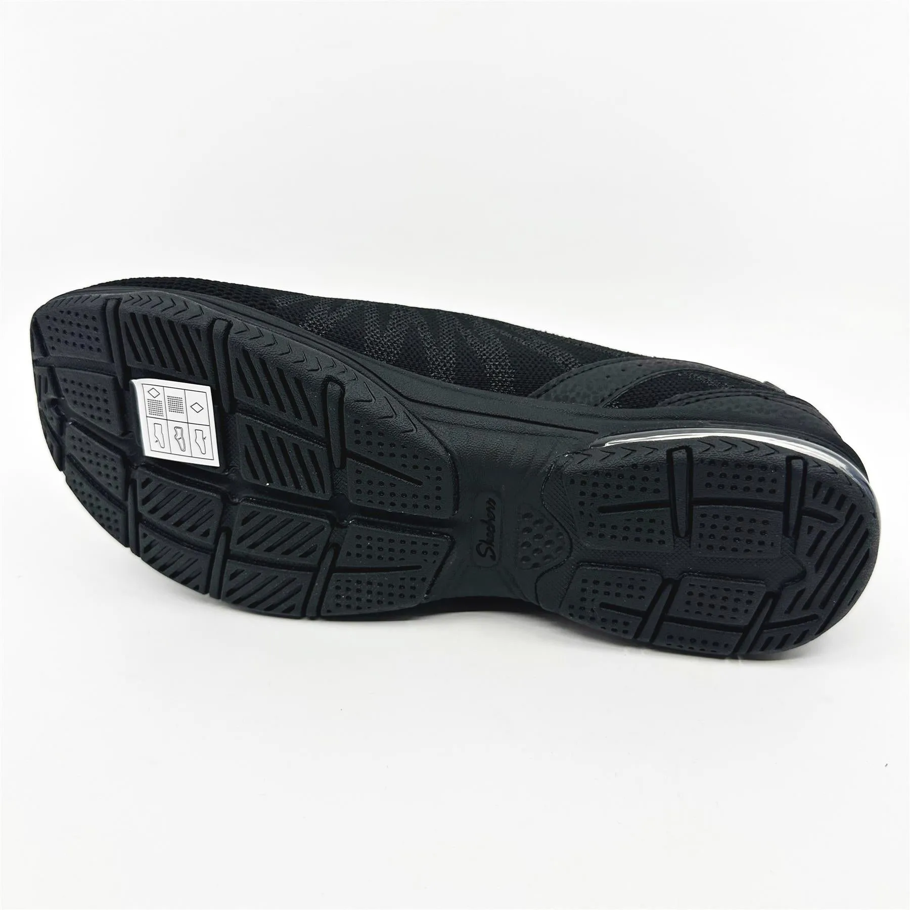 Skechers Active Air Black Womens  Slip On Sneakers