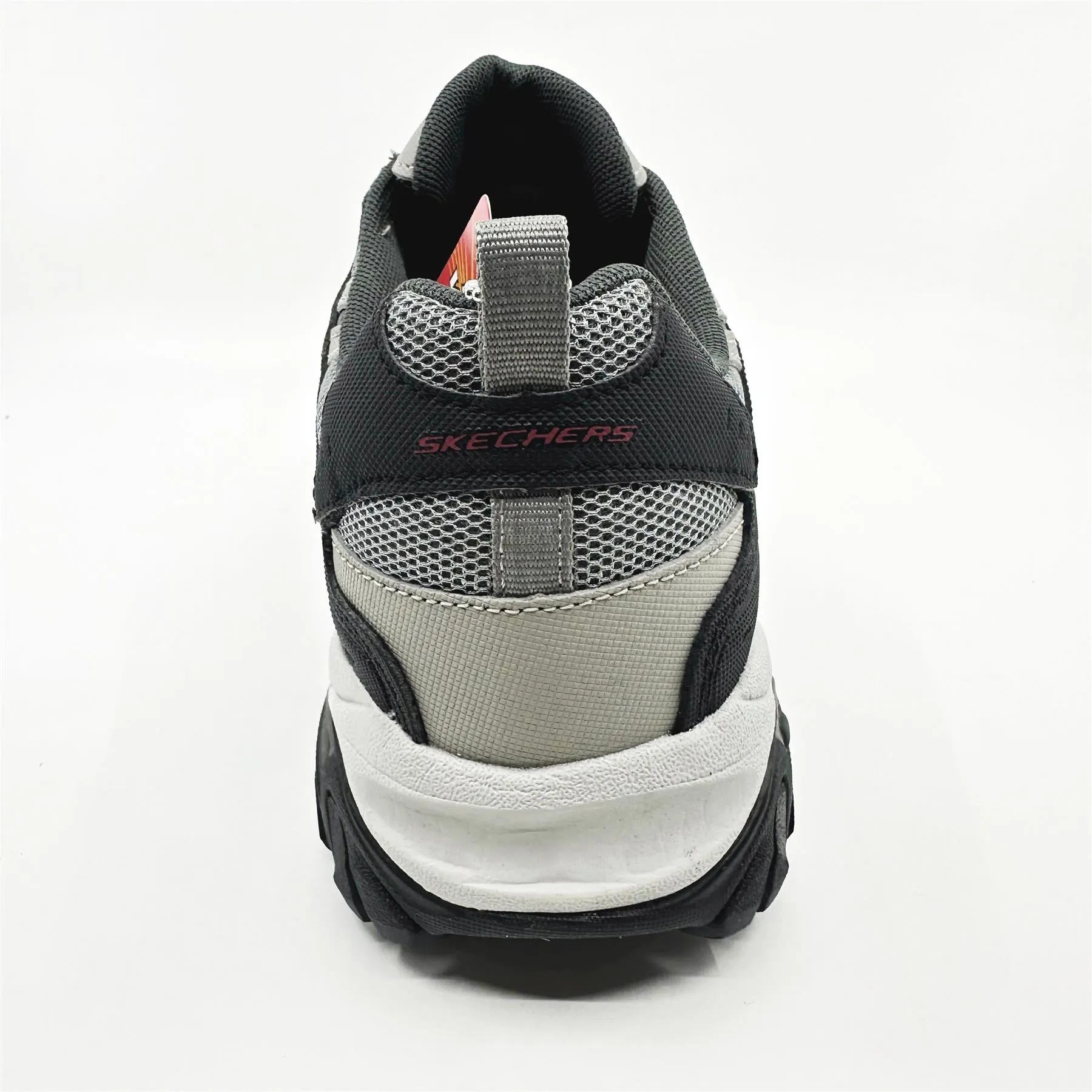 Skechers After Burn M Fit Wonted Gray Black Mens Extra Wide Slip On Sneakers
