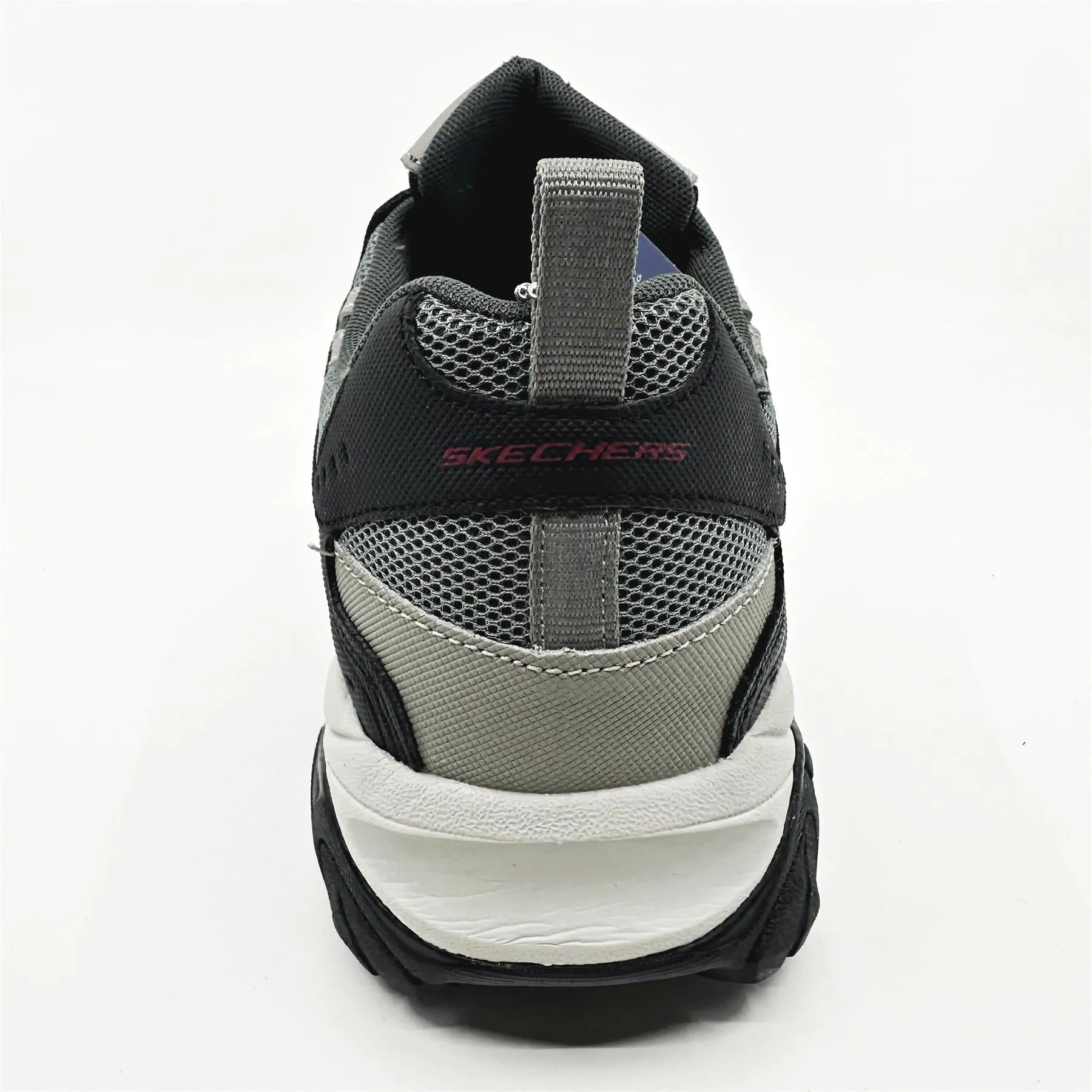Skechers After Burn M Fit Wonted Gray Black Mens Slip On Sneakers