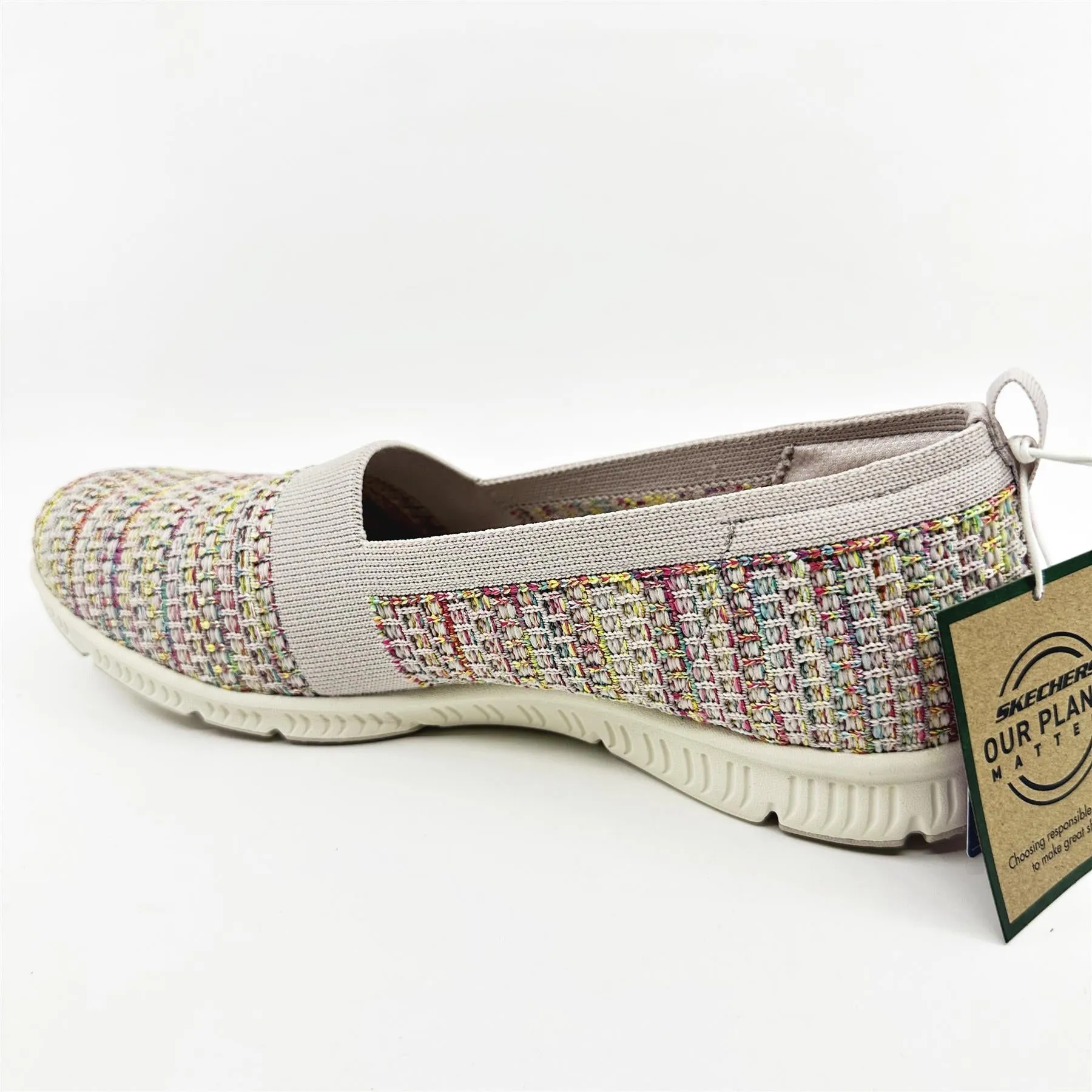 Skechers Be Cool Sherbet Skies Natural Multi Womens Size 9.5 Slip On Sneakers