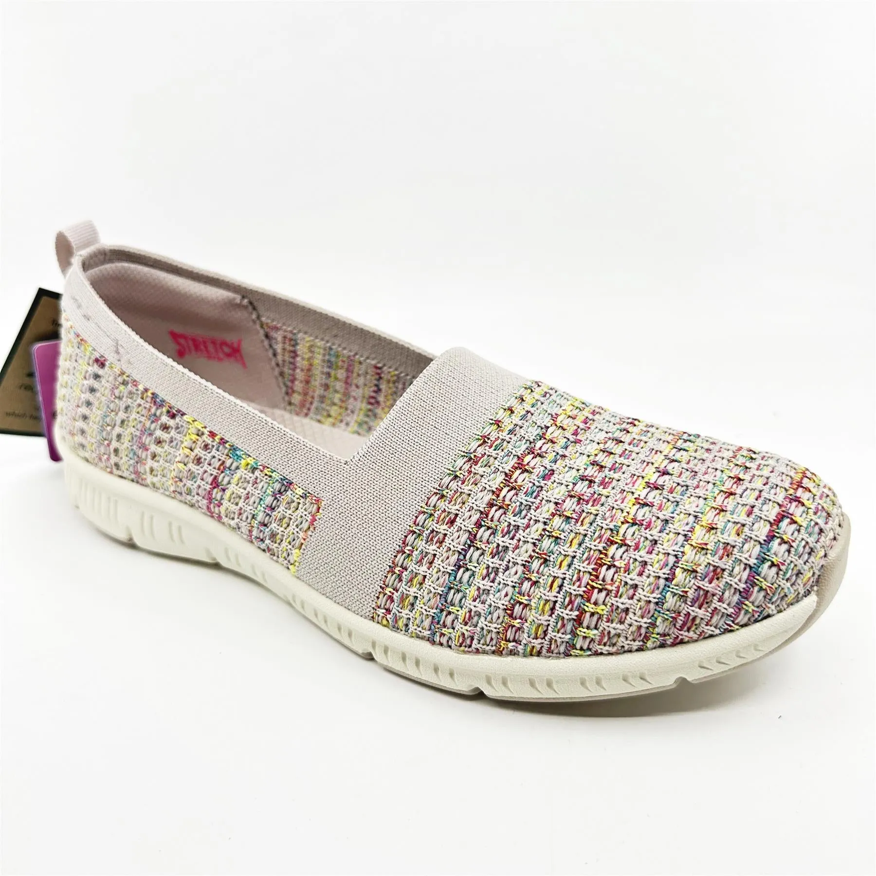 Skechers Be Cool Sherbet Skies Natural Multi Womens Size 9.5 Slip On Sneakers