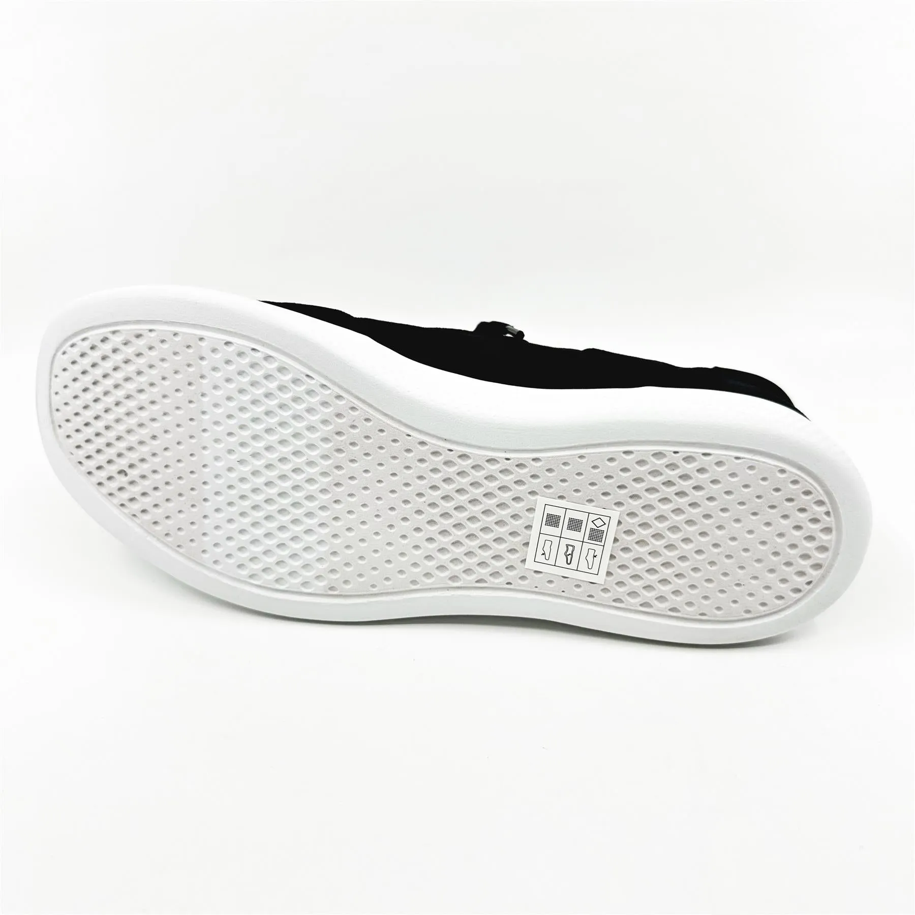 Skechers Bobs Skipper Keep It Sweet Black Womens Wide Slip On Sneakers