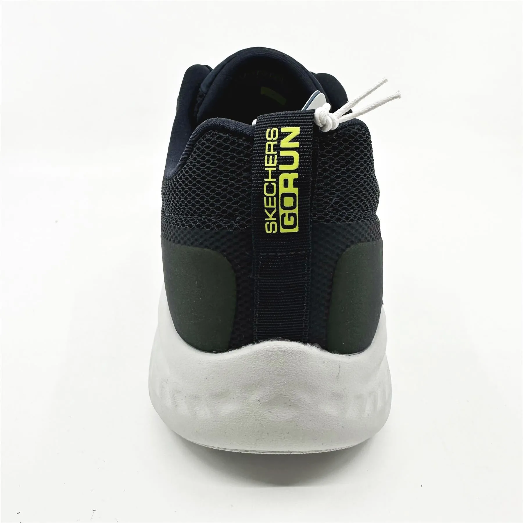 Skechers Go Run Lite Navy Lime Mens Slip On Sneakers