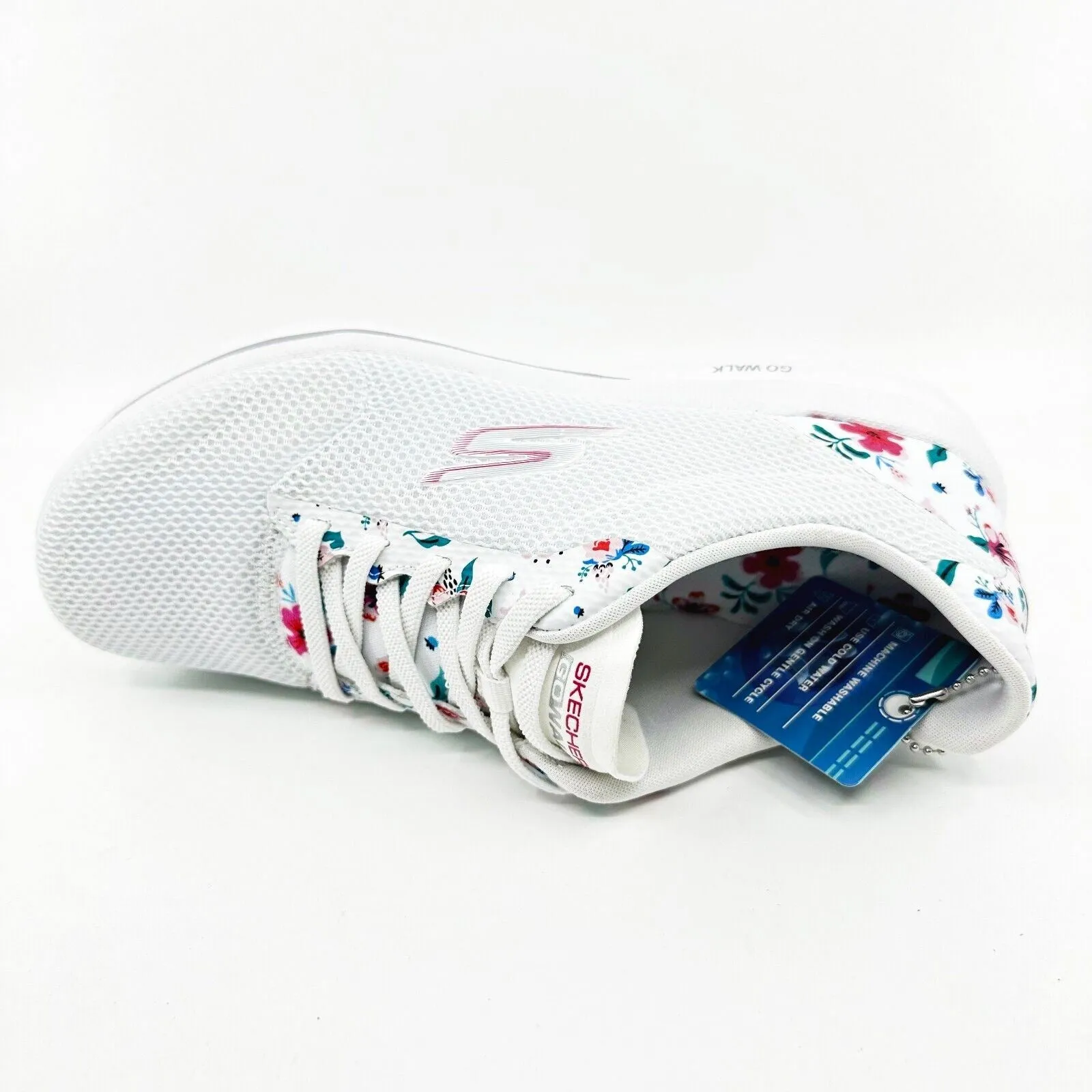 Skechers Go Walk Classic Dream White Womens Comfort Sneakers