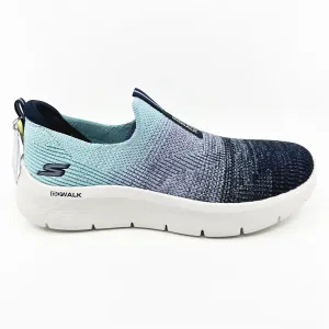 SKECHERS Go Walk Flex Cali Sunset Navy Aqua Womens  Slip On Sneakers
