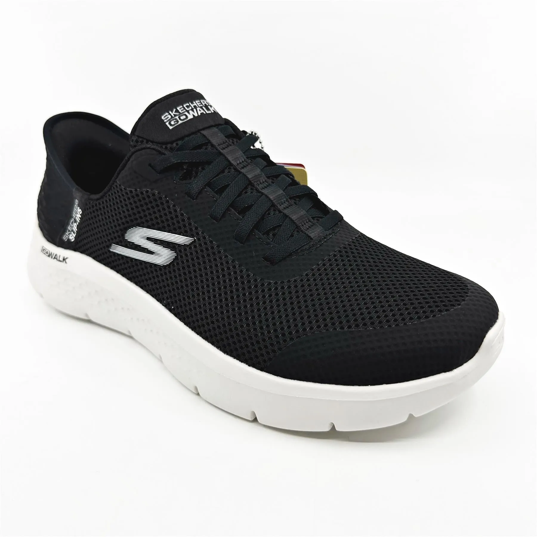 Skechers Go Walk Flex Grand Entry Black Womens Size 11 Wide Slip On Sneakers