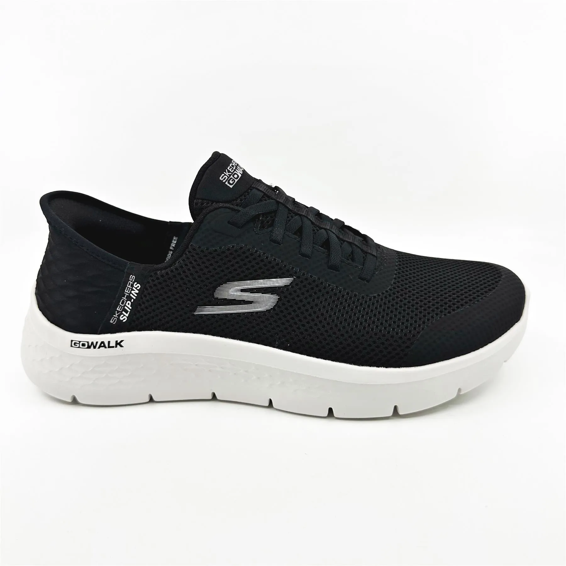 Skechers Go Walk Flex Grand Entry Black Womens Size 11 Wide Slip On Sneakers