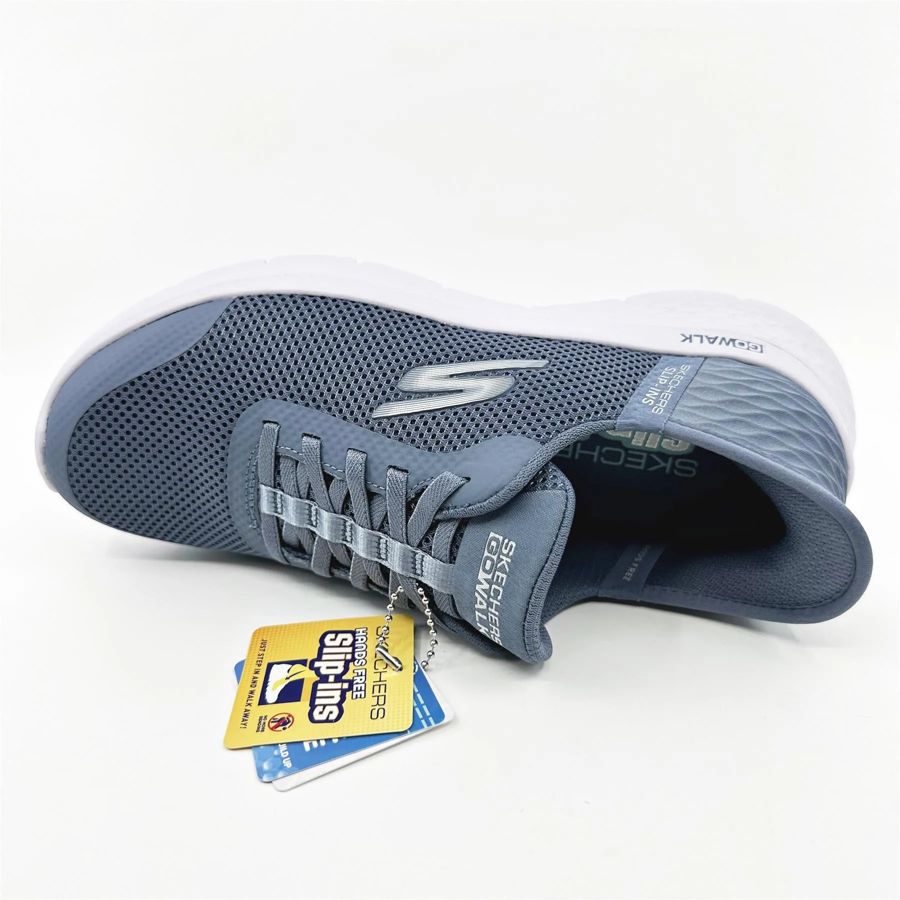 SKECHERS Go Walk Flex Grand Entry Blue Womens  Slip On Sneakers