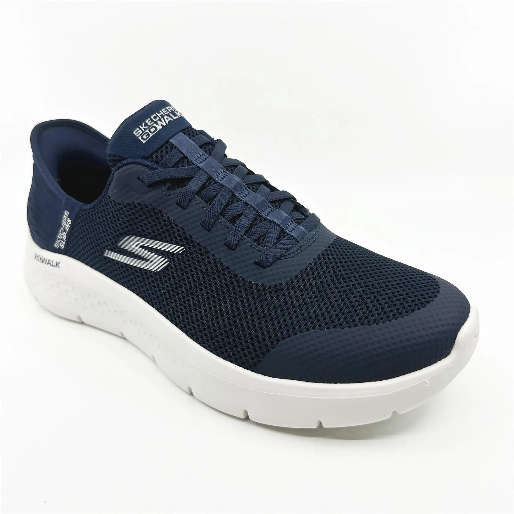 Skechers Go Walk Flex Grand Entry Navy Womens Size 12 Wide Slip On Sneakers