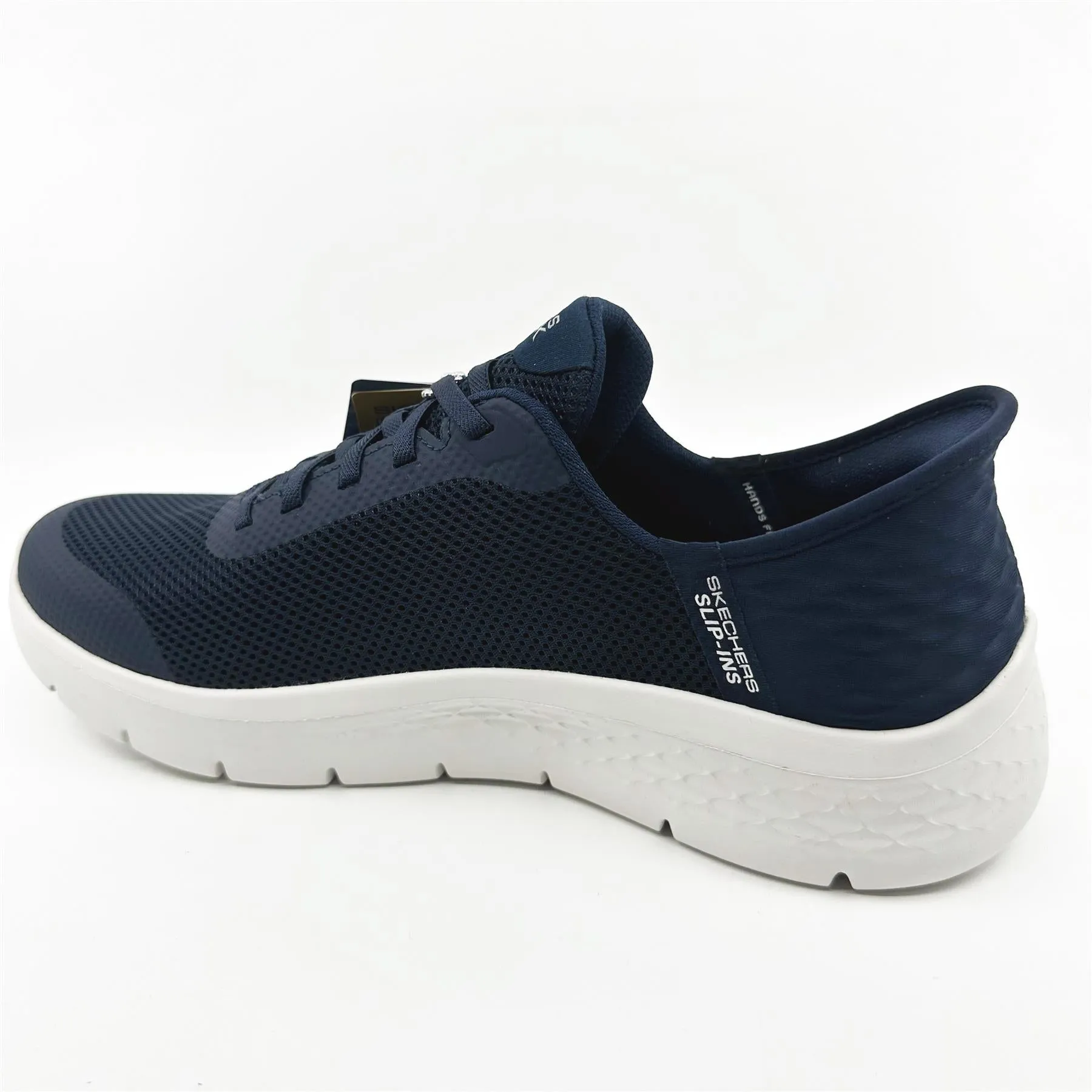 Skechers Go Walk Flex Grand Entry Navy Womens Size 12 Wide Slip On Sneakers