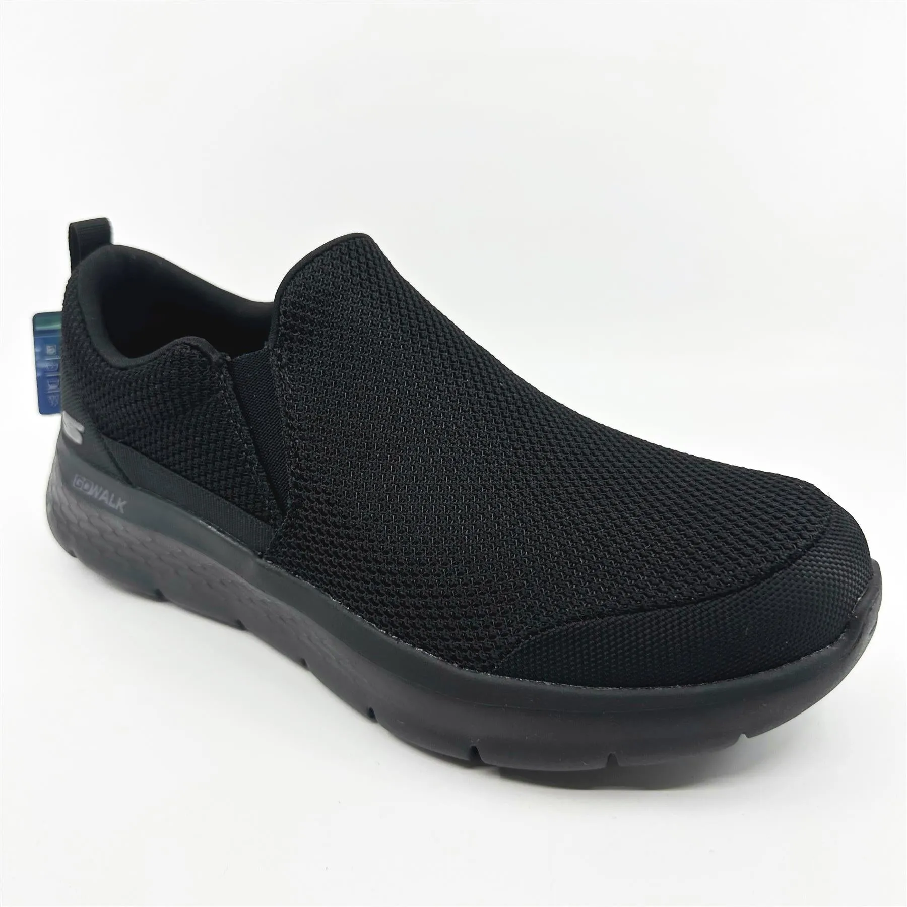 Skechers Go Walk Flex Impeccable II Black Mens Slip On Sneakers