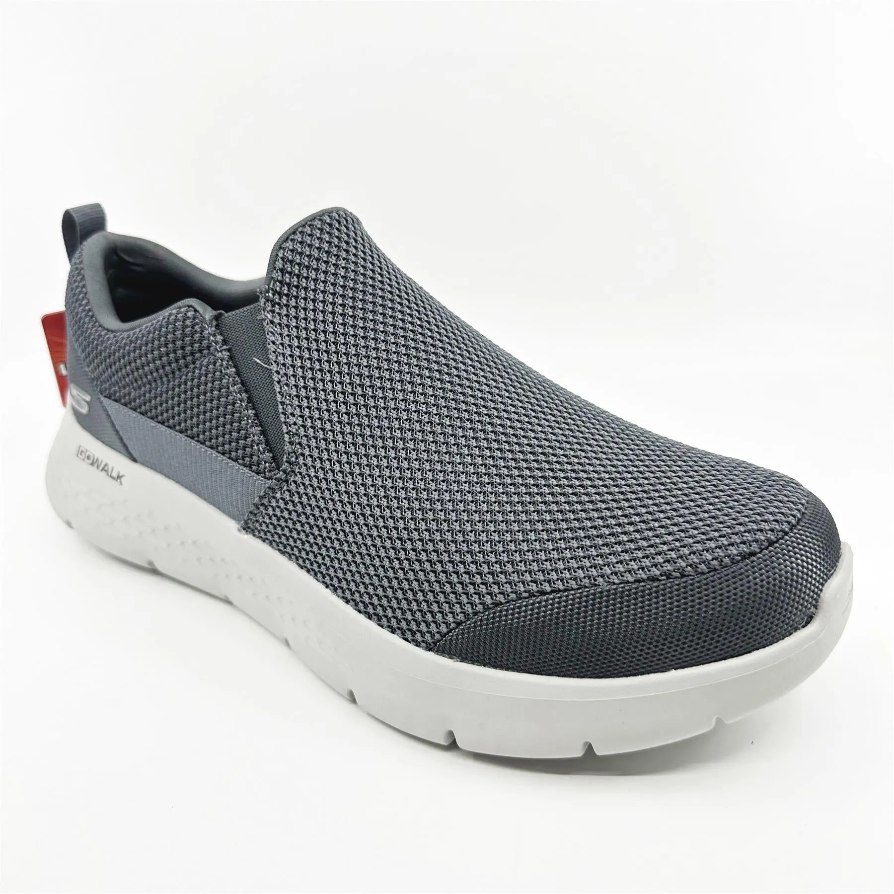 Skechers Go Walk Flex Impeccable II Charcoal Mens Extra Wide Slip On Sneakers