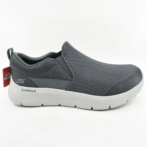 Skechers Go Walk Flex Impeccable II Charcoal Mens Extra Wide Slip On Sneakers