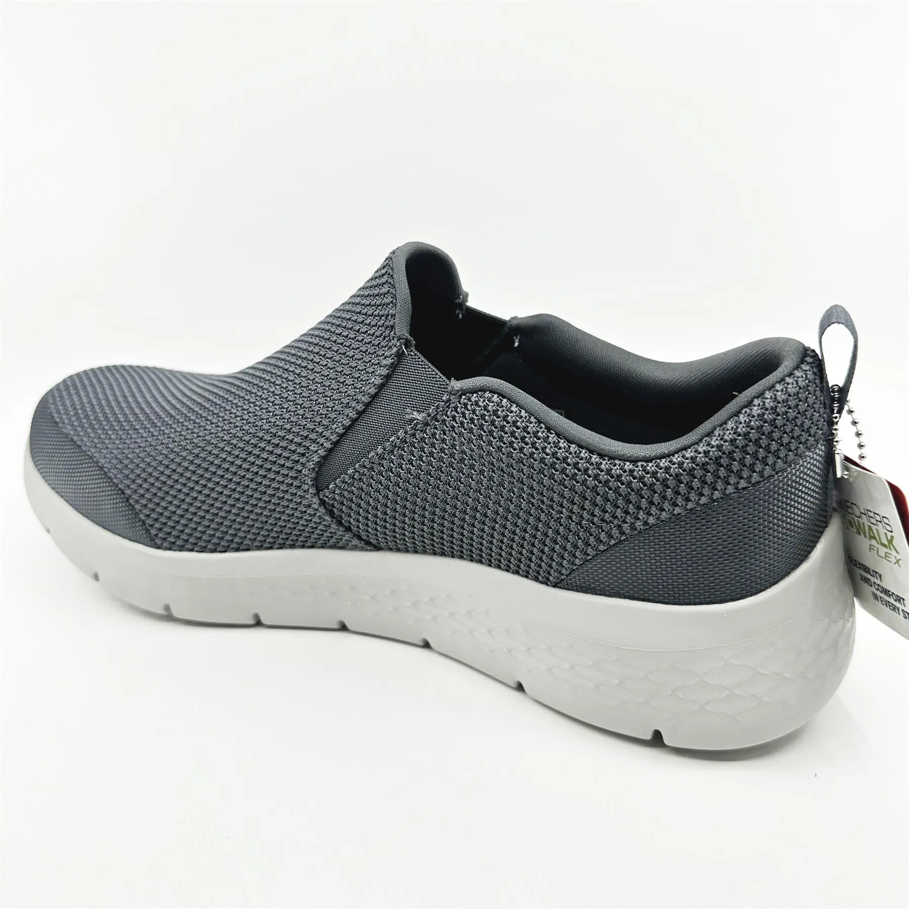 Skechers Go Walk Flex Impeccable II Charcoal Mens Extra Wide Slip On Sneakers