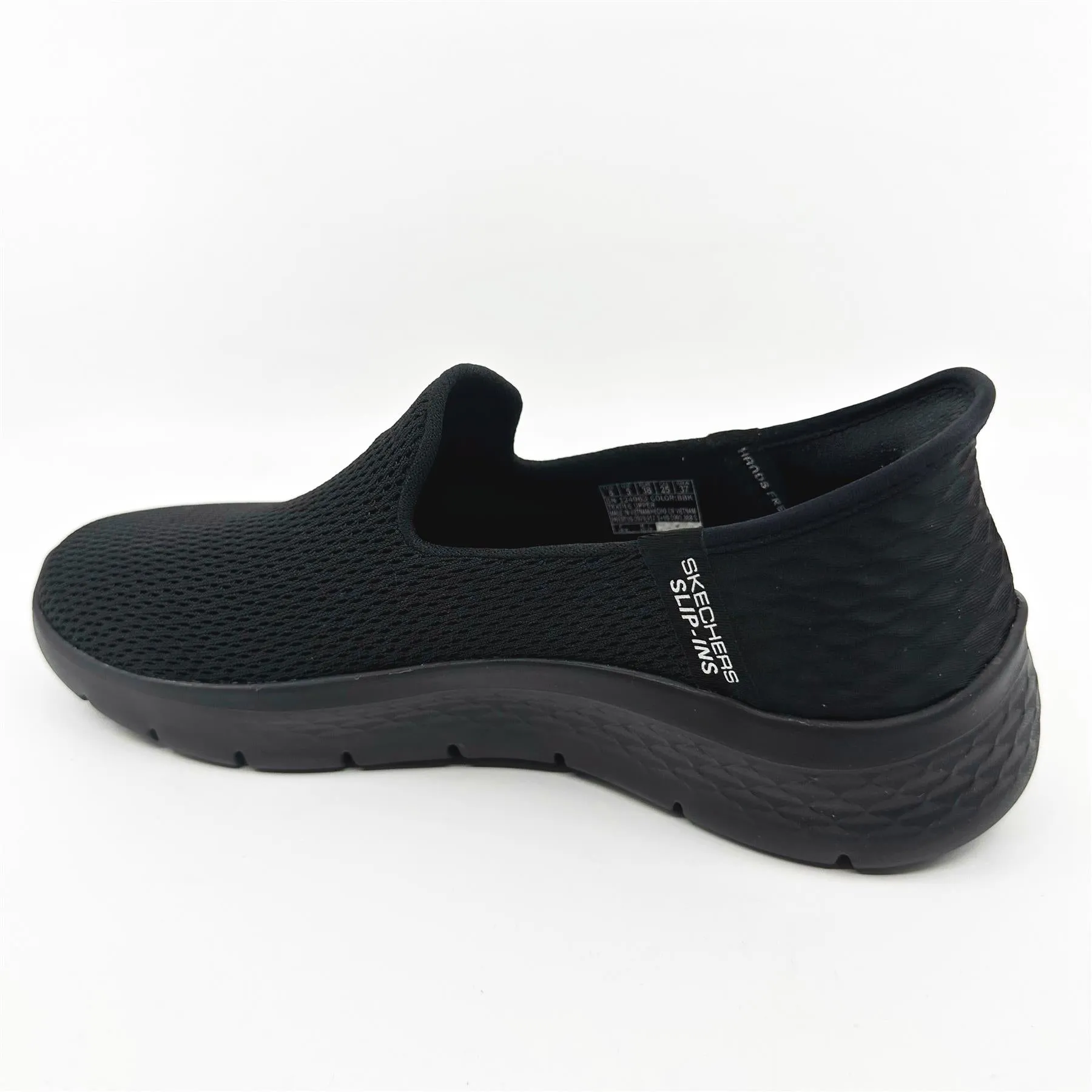 SKECHERS Go Walk Flex Relish Black Womens  Slip On Sneakers