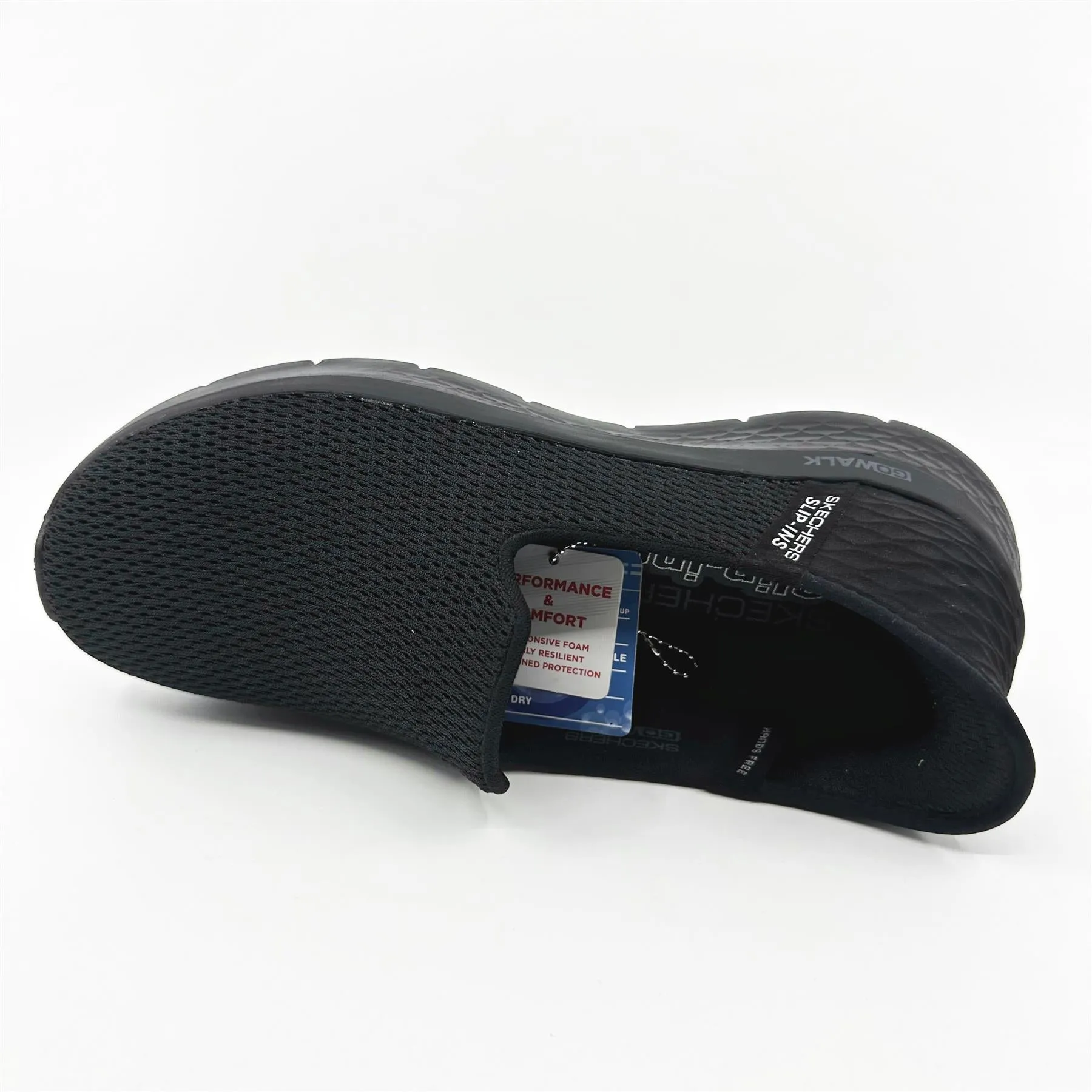 SKECHERS Go Walk Flex Relish Black Womens  Slip On Sneakers