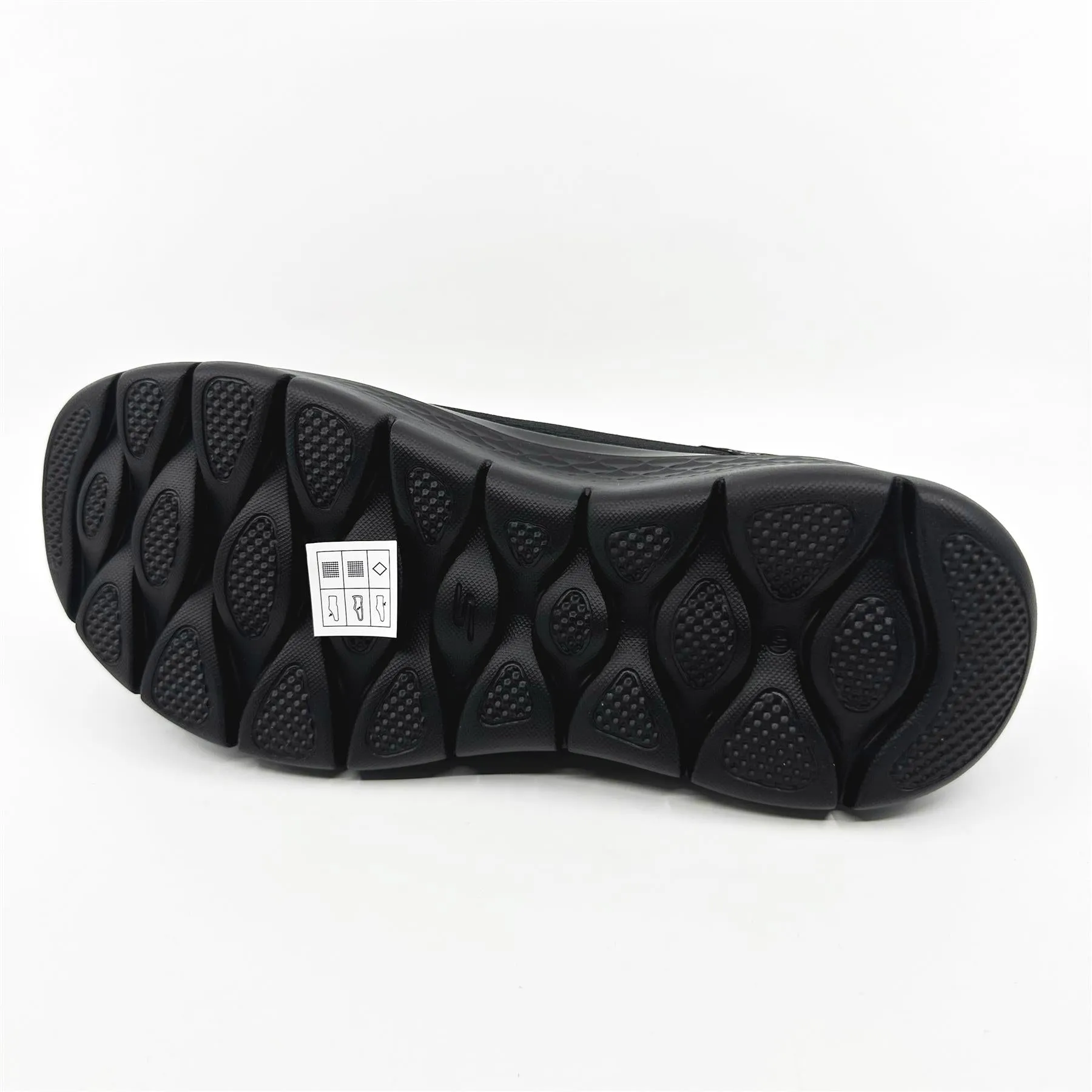 Skechers Go Walk Flex Relish Black Womens Wide Slip On Sneakers