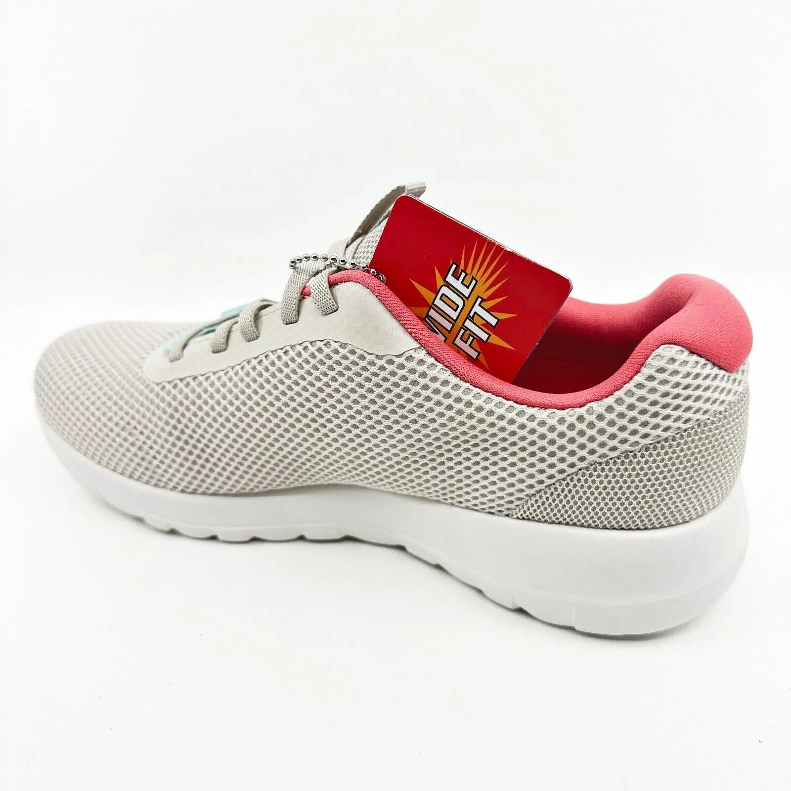 Skechers Go Walk Joy Light Motion Off White Pink Womens Size 7.5 Sneakers
