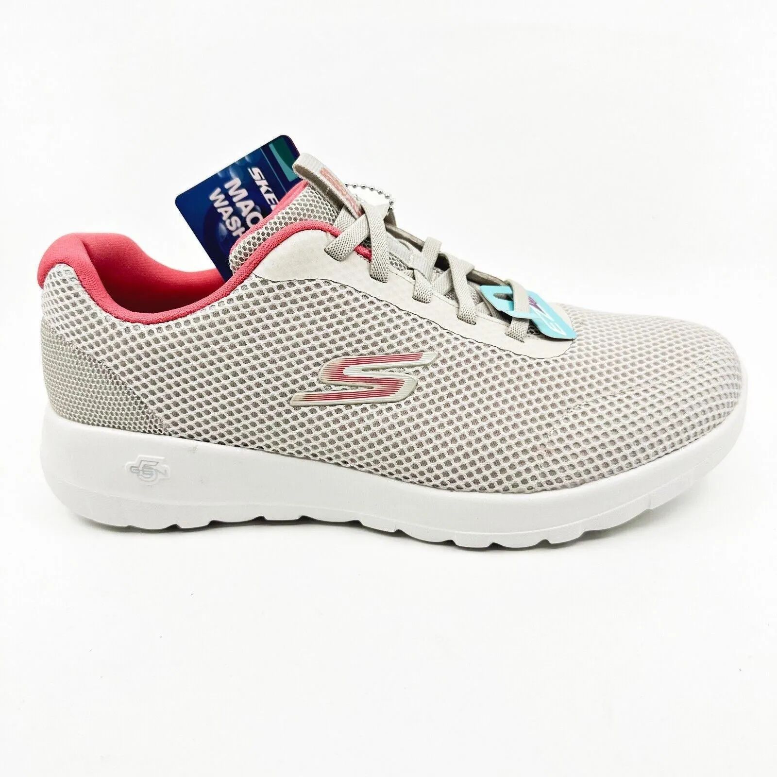 Skechers Go Walk Joy Light Motion Off White Pink Womens Size 7.5 Sneakers