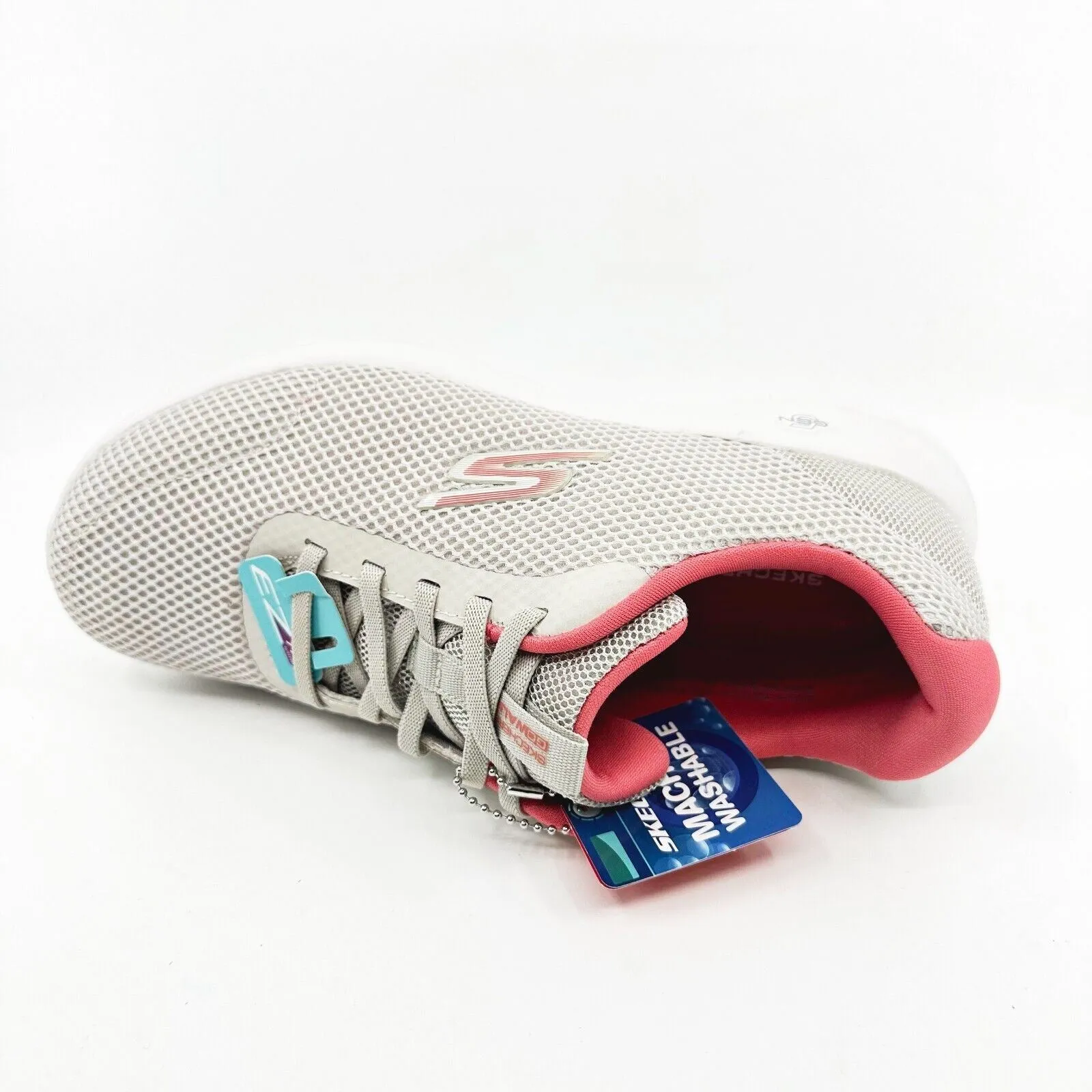 Skechers Go Walk Joy Light Motion Off White Pink Womens Size 7.5 Sneakers