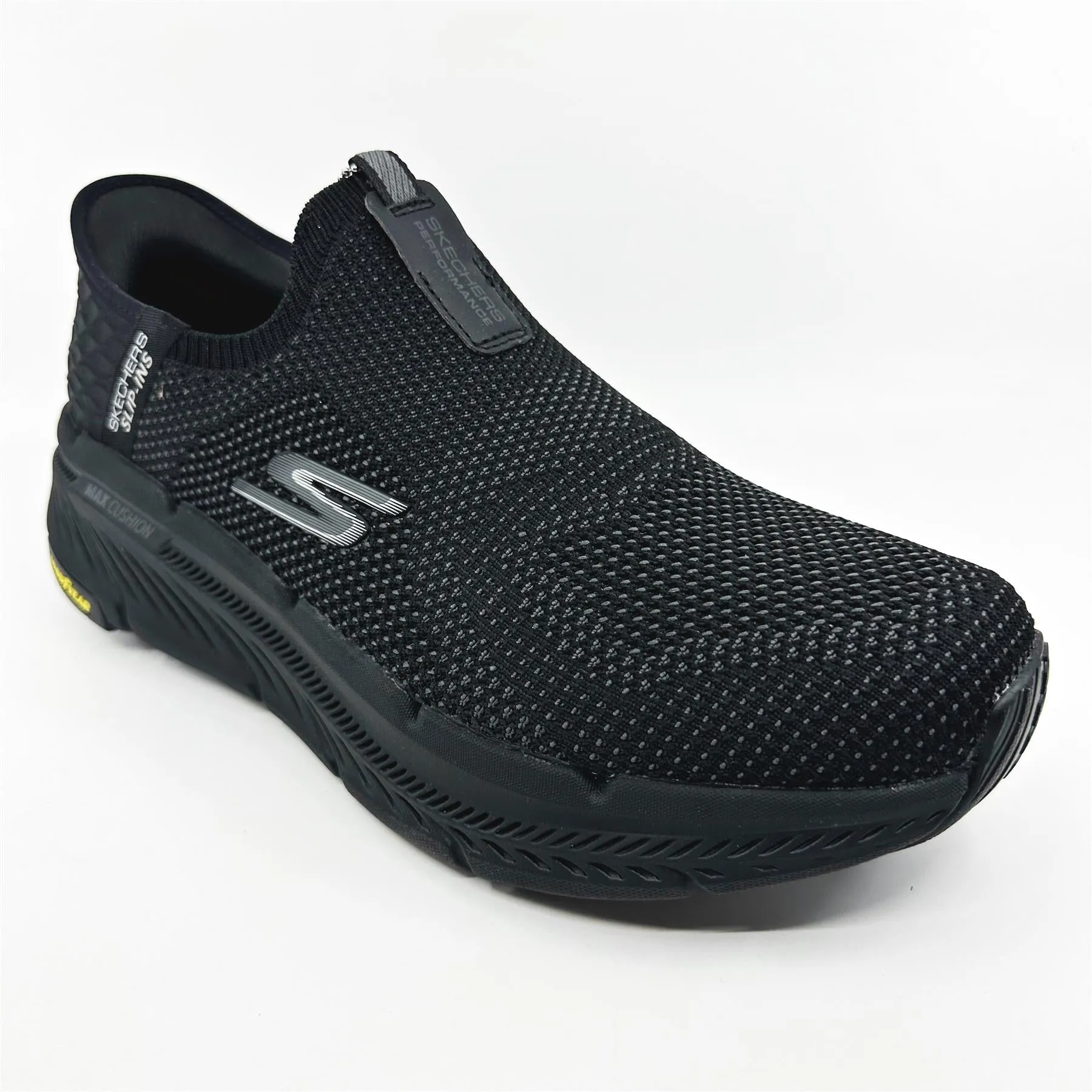 Skechers Max Cushioning Premier 2.0 Black Mens Slip On Sneakers