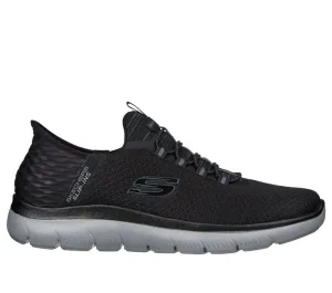 Skechers Men's Summit High Sneakers- Black/ Charcoal