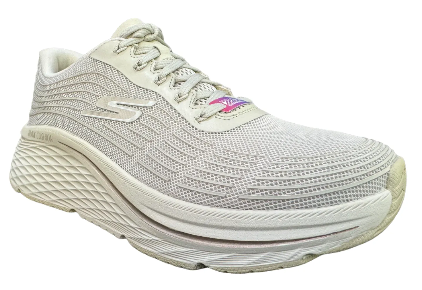Skechers Womens Max Cushioning Elite 2.0  Athletic Shoes Casual Sneakers Natural