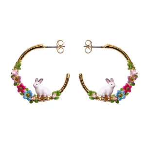 Spring Flower Rabbit Hoops