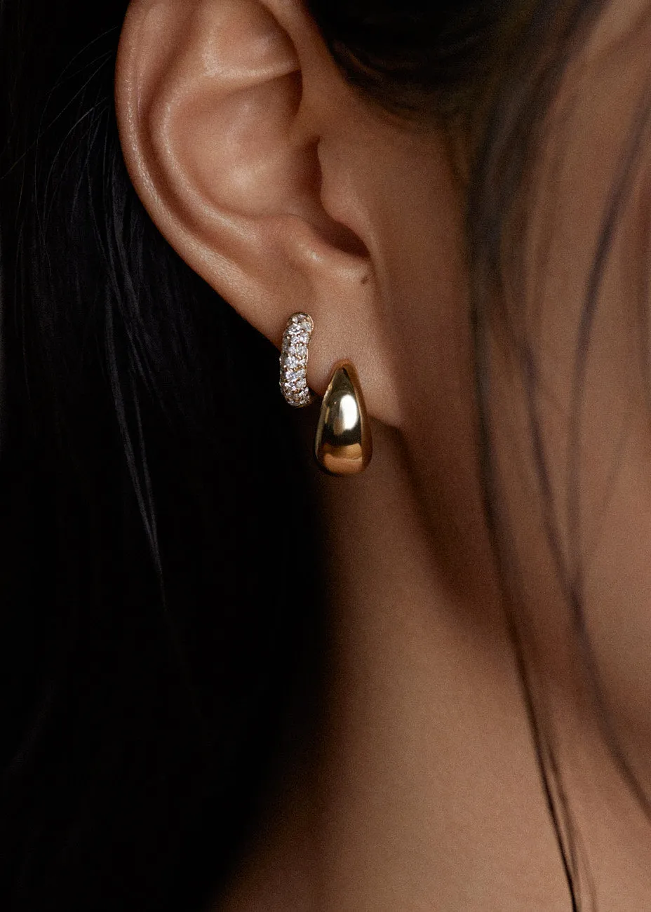 Teardrop Hoop Earrings