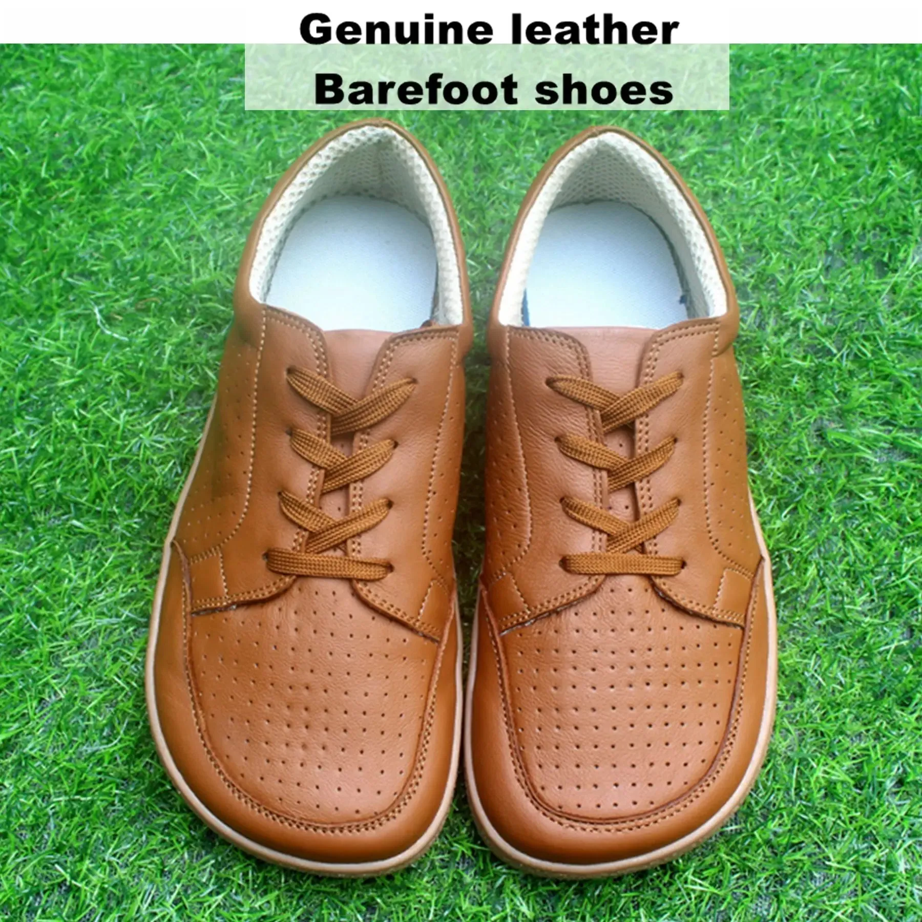 TONGLEPAO Barefoot Genuine leather Zero Drop Sneaker